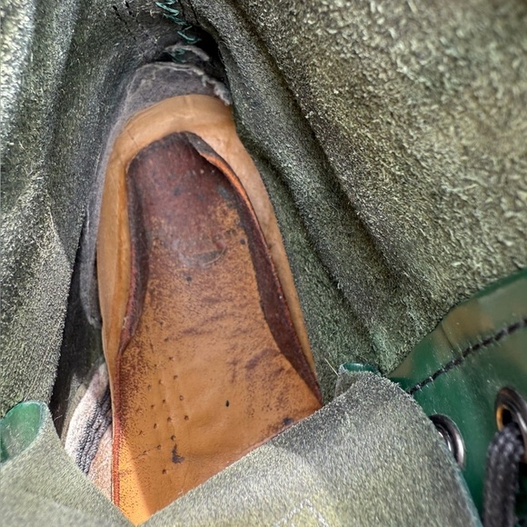 Dr. Martens 1460 Green Leather Boots – Women’s 6 US – Distressed & Worn - Picture 8 of 12